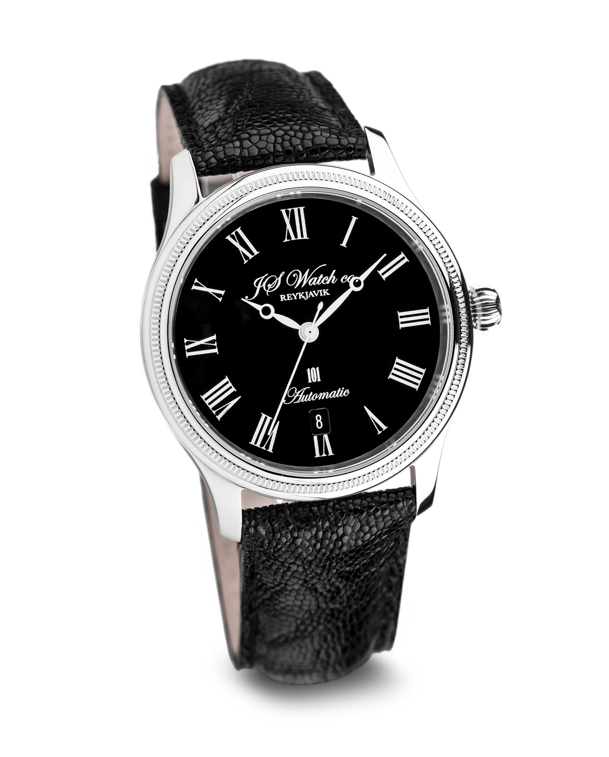 JS Watch Company Reykjavik — 101 38mm Black Roman